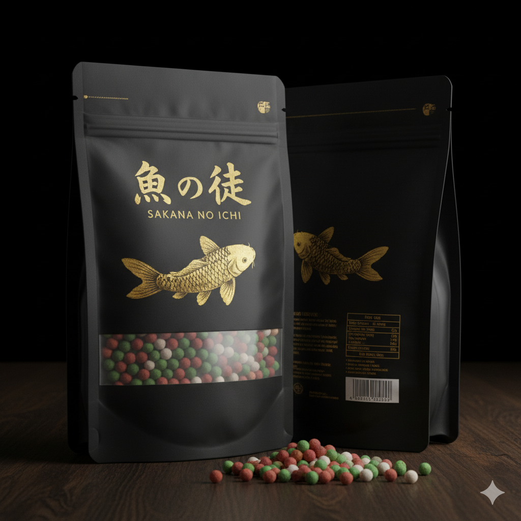 Premium Koi nourishment packaging