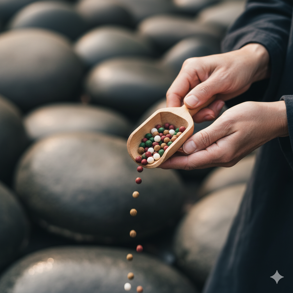 Premium Koi pellet craftsmanship